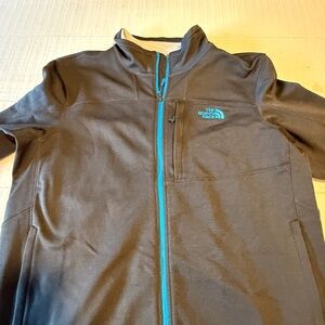 The North Face Gray and Black Fleece Jacket